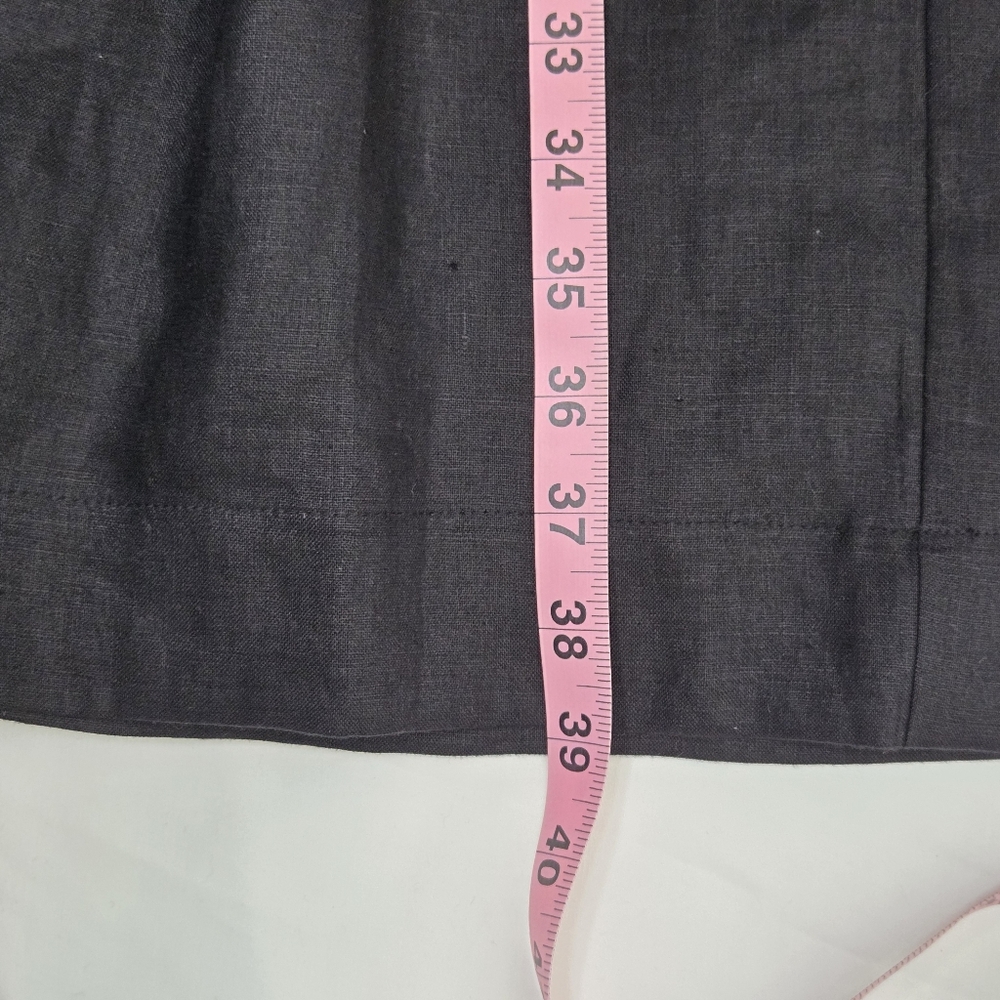 VENUS Size 14 The Luna Fit Black Trousers 100% Linen - Picture 9 of 11